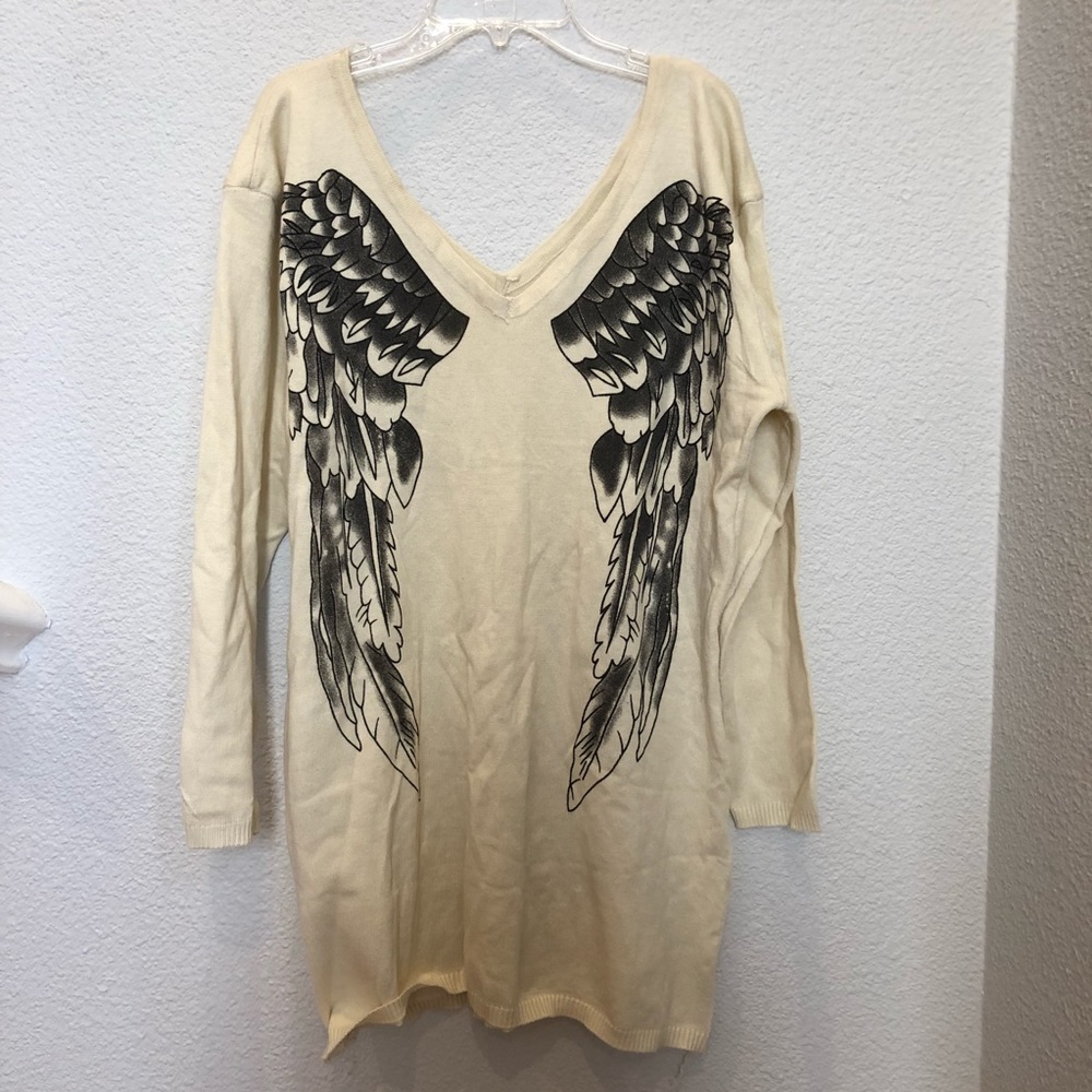 Size Small Angel Wings Sweater Dress